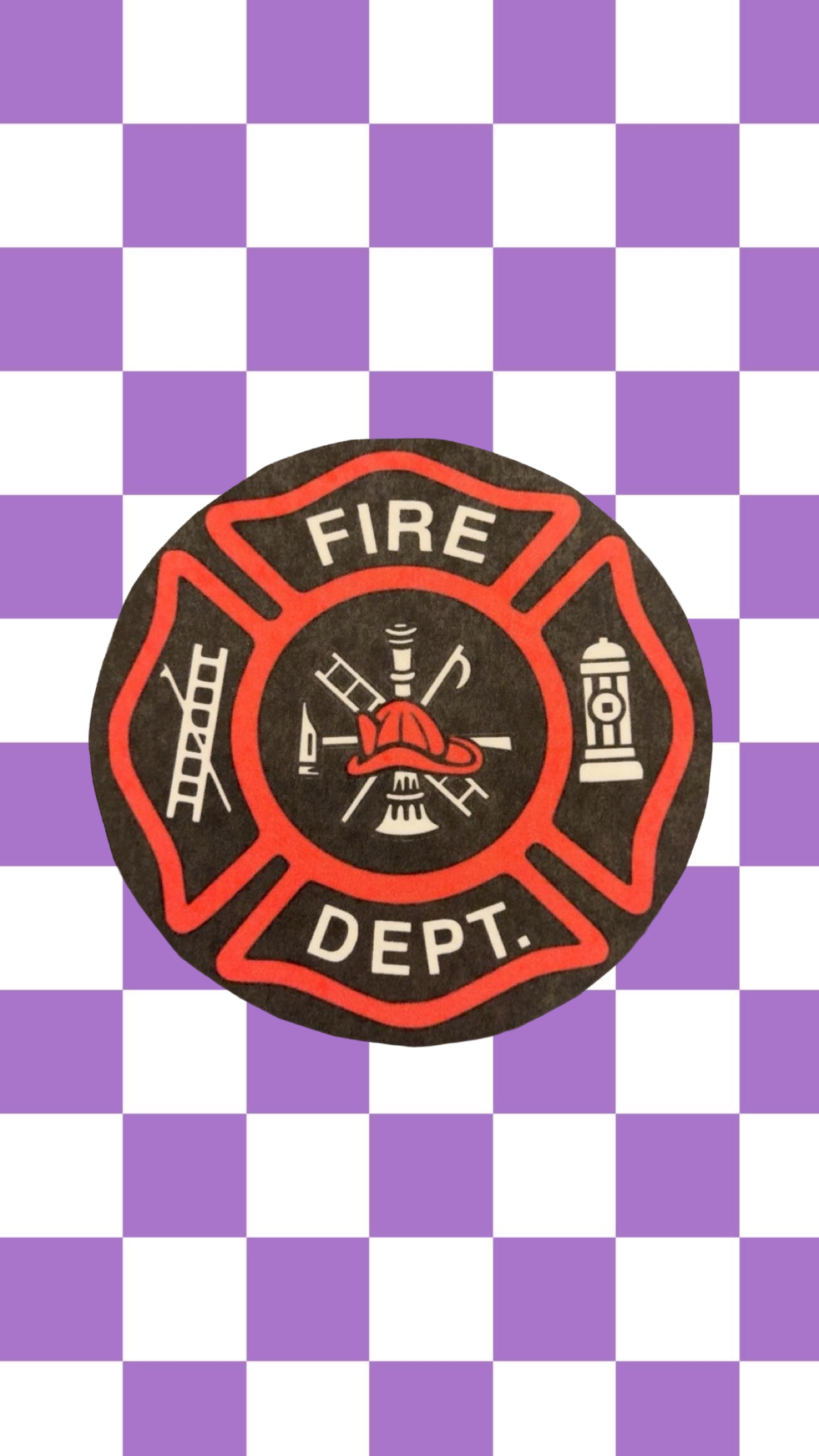 Firefighter Emblem/black background